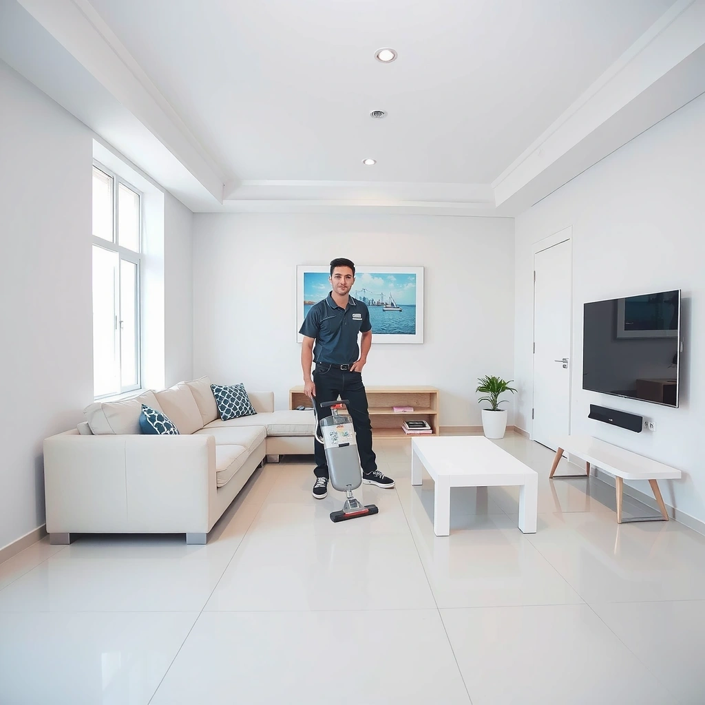 After cleaning - spotless living room